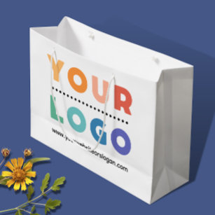 Sacola Para Presentes Grande Logotipo comercial personalizado Bag de oferta de 