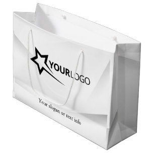 Sacola Para Presentes Grande Logotipo da empresa personalizado moderno