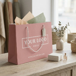 Sacola Para Presentes Grande Logotipo de Empresa Personalizado Presente Empresa