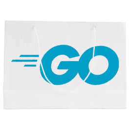 Sacola Para Presentes Grande Logotipo do Golang (Linguagem de Programação Go)