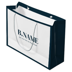 Sacola Para Presentes Grande Logotipo Empresarial Empresa Profissional corporat