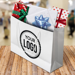 Sacola Para Presentes Grande Logotipo Personalizado da Empresa