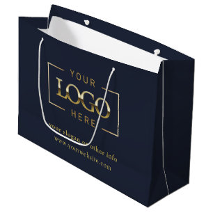 Sacola Para Presentes Grande Logotipo personalizado da empresa Promocional az