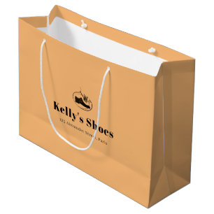 Sacola Para Presentes Grande Logotipo personalizado de negócios em branco Compr