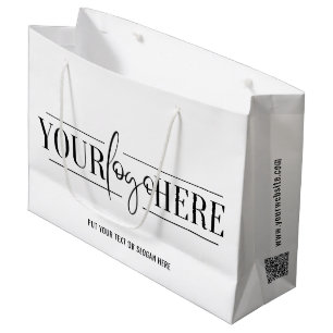 Sacola Para Presentes Grande Logotipo personalizado de Promocional para empresa
