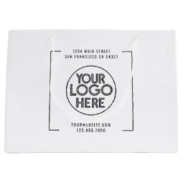 Sacola Para Presentes Grande Logotipo Personalizado Empresa Comercial Profissio