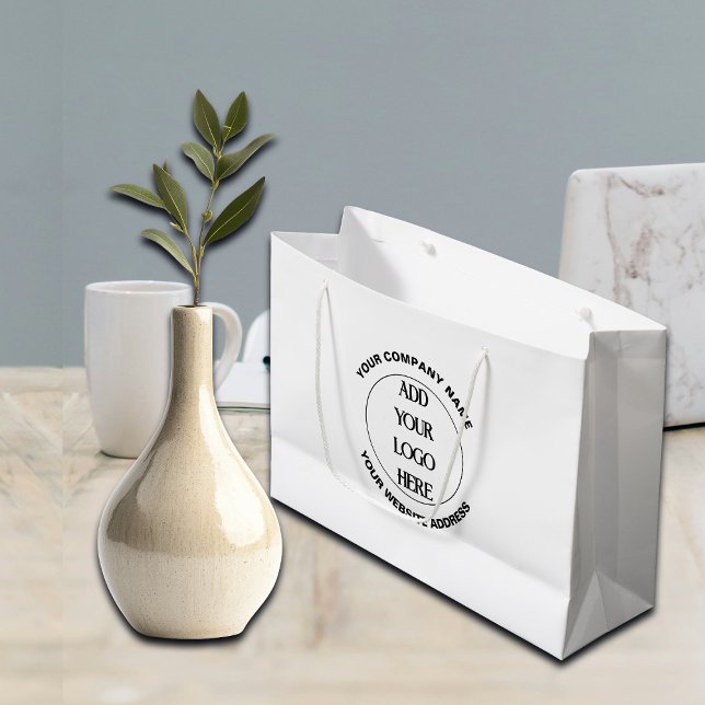 Sacola Para Presentes Grande Logotipo Personalizado Empresarial  (Criador carregado)