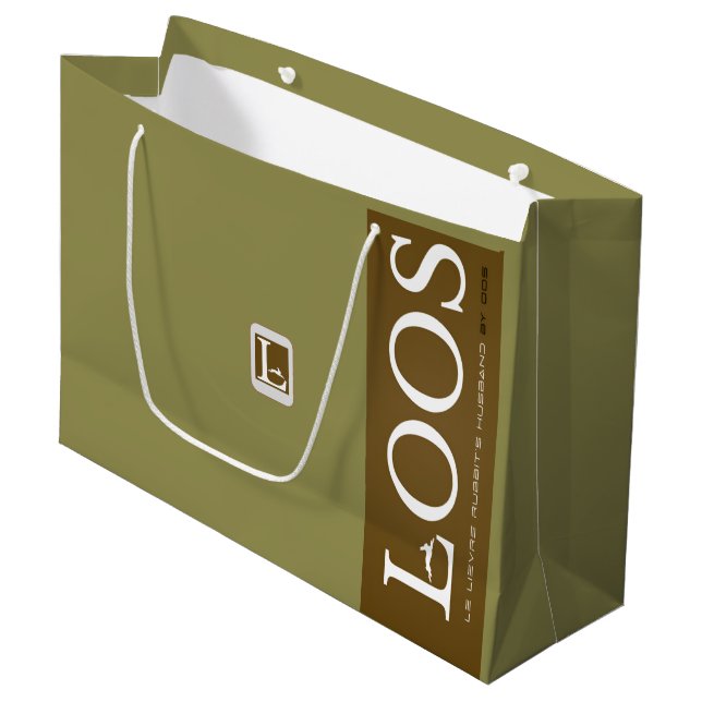 SACOLA PARA PRESENTES GRANDE LOOS GIFT BAG (Frente inclinada)