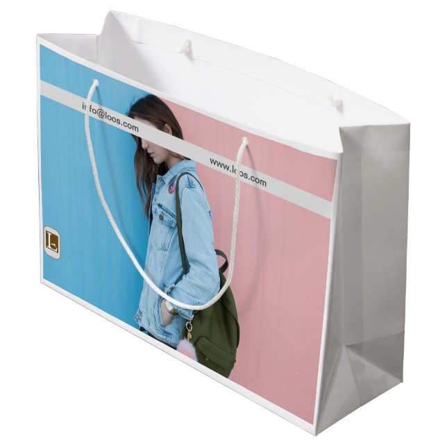 SACOLA PARA PRESENTES GRANDE LOOS GIFT BAG (Verso inclinado)