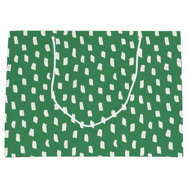 Sacola Para Presentes Grande Loose Mark Leaf Green (Frente)