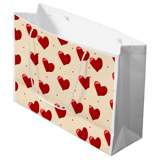 Sacola Para Presentes Grande Love-Themed Gift Bag (Frente inclinada)