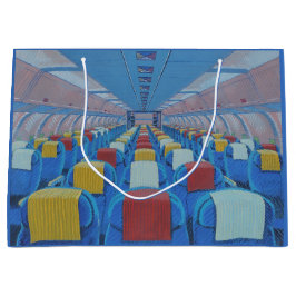 Sacola Para Presentes Grande Lugares de avião (por Gregorio Undurraga)