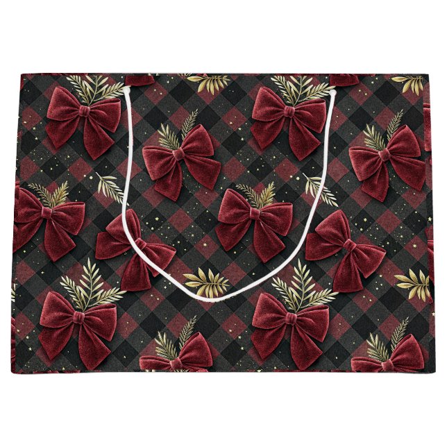 Sacola Para Presentes Grande Luxurious Holiday Gift Bag (Frente)