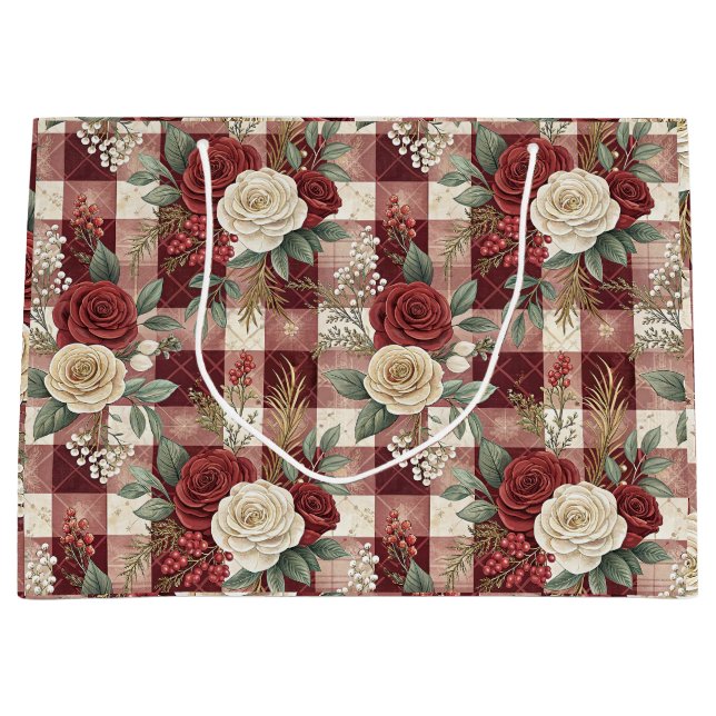 Sacola Para Presentes Grande Luxurious Holiday Gift Bag (Frente)