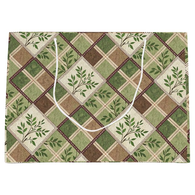 Sacola Para Presentes Grande Luxurious Holiday Gift Bag (Frente)