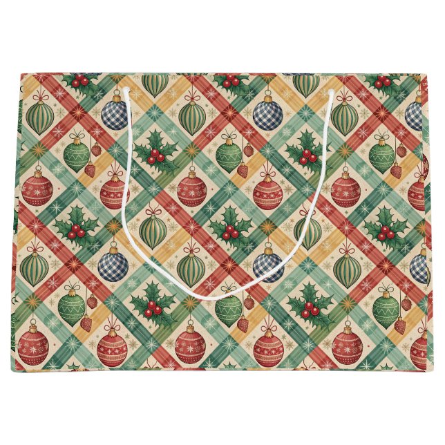 Sacola Para Presentes Grande Luxurious Holiday Gift Bag (Frente)