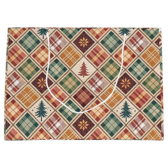 Sacola Para Presentes Grande Luxurious Holiday Gift Bag (Frente)