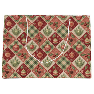 Sacola Para Presentes Grande Luxurious Holiday Gift Bag