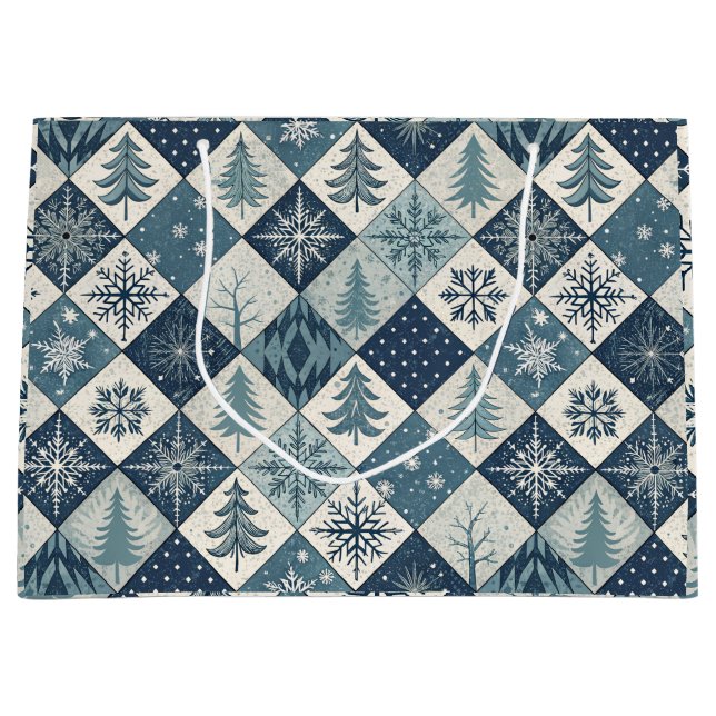 Sacola Para Presentes Grande Luxurious Holiday Gift Bag (Frente)