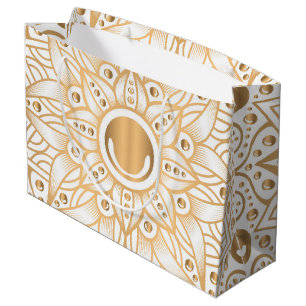 Sacola Para Presentes Grande Luxury Mandala 11