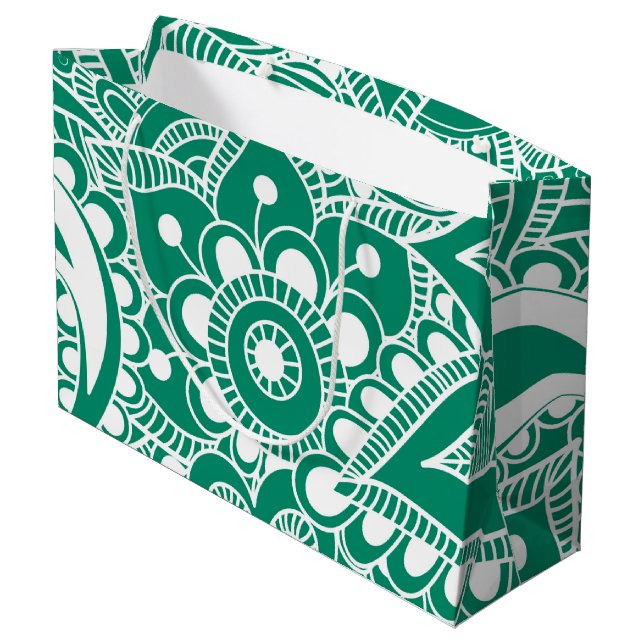 Sacola Para Presentes Grande Luxury Mandala 48 (Verso inclinado)