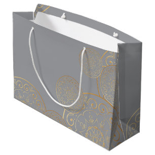 Sacola Para Presentes Grande Luxury Mandala 49