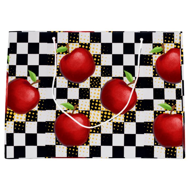 Sacola Para Presentes Grande maçã (Frente)