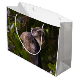 Sacola Para Presentes Grande Macaco azul, Zanzibar