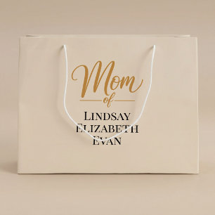 Sacola Para Presentes Grande Mãe Elegante Personalizada
