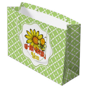 Sacola Para Presentes Grande Mãe inacreditável Girassóis