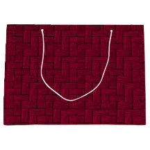 Magenta Lincoln Logs Gift Bag