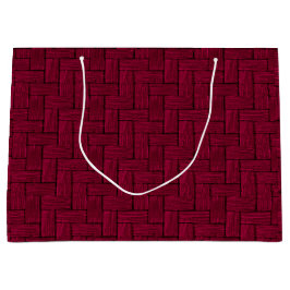 Sacola Para Presentes Grande Magenta Lincoln Logs Gift Bag