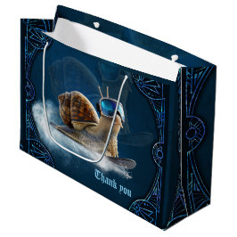 Sacola Para Presentes Grande Mais legal que o resto, o caracol de snowboard.