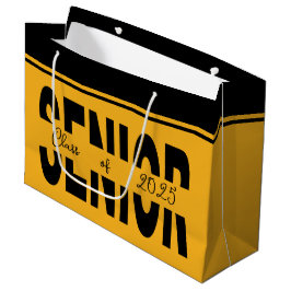 Sacola Para Presentes Grande Mais velho preto clássico personalizado