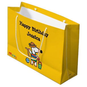 Sacola Para Presentes Grande Maisy no aniversário da praia