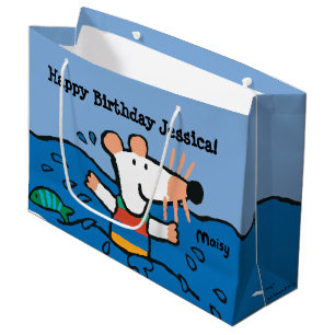 Sacola Para Presentes Grande Maisy vai nadar o aniversário