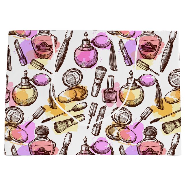 Sacola Para Presentes Grande Makeup Perfume Beaut Bag (Frente)