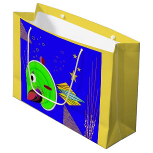 Sacola Para Presentes Grande "Makling' Bubbles" Grande Bag Glossy Gift