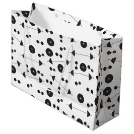 Sacola Para Presentes Grande Malhação de Treinamento de Peso Dumbbell Bodybuild