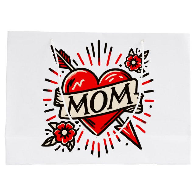 SACOLA PARA PRESENTES GRANDE MAMÃE (Verso)