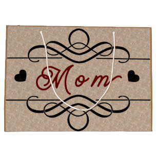Sacola Para Presentes Grande Mamãe Gift Bag - Pequeno, brilhante