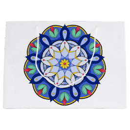 Sacola Para Presentes Grande Mandala Padrão 01