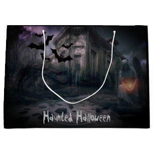 Sacola Para Presentes Grande Mansão Assombrada de Halloween