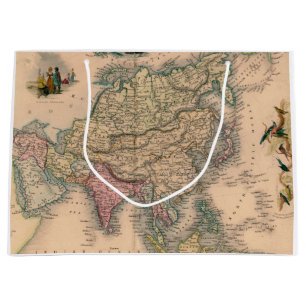 Sacola Para Presentes Grande Mapa antigo antigo inspirado (11)