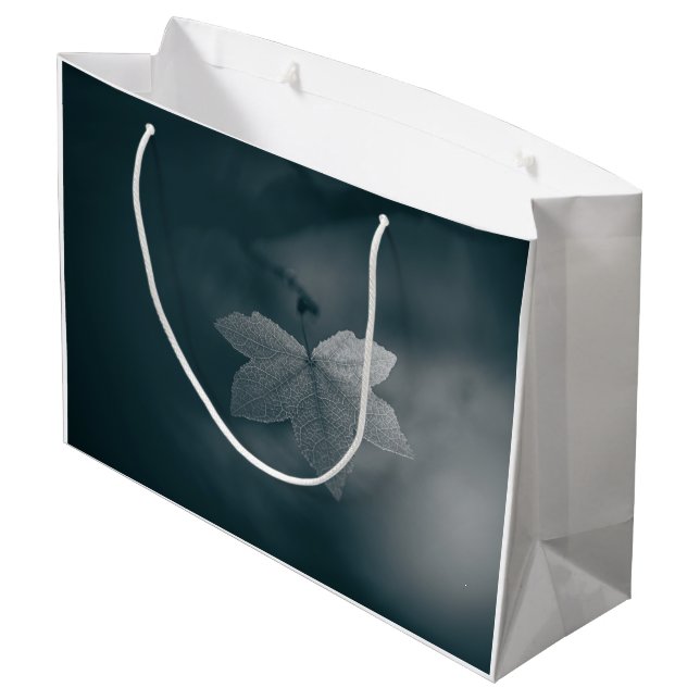 Sacola Para Presentes Grande Maple Leaf Nature Photo (Verso inclinado)