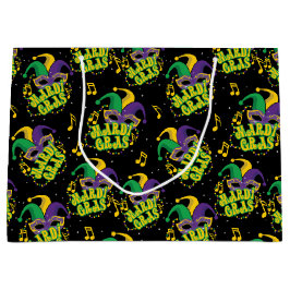 Sacola Para Presentes Grande Mardi Gras Festivo
