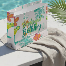 Sacola Para Presentes Grande Margarita Veil Damas de Honra Tropicais