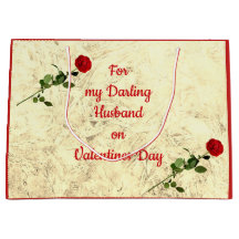 Marido Querido rosa vermelha em Dia de os namorado