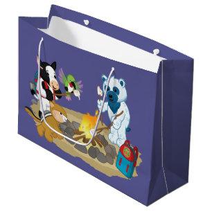Sacola Para Presentes Grande Marshmallows da fogueira de Webkinz