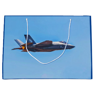 Sacola Para Presentes Grande Martin F- 35A Relâmpago II Bloqueado